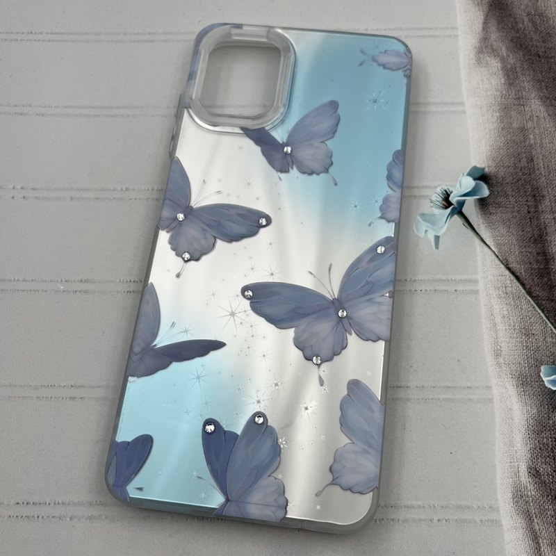 قاب گوشی Galaxy A06 سامسونگ Star Case کهکشانی نگین برجسته لوکس طرح پروانه کد 43893 - Image 2