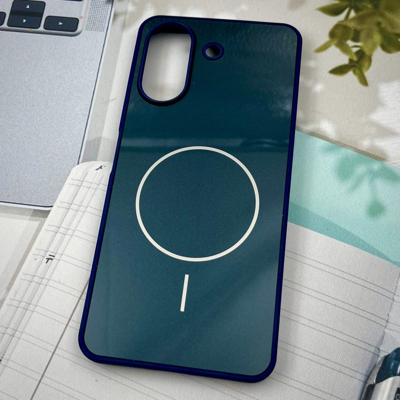 قاب گوشی Redmi 13C / Poco C65 شیائومی PVD CASE طرح مگ سیف Magsafe اسپرت لنز برجسته سرمه ای کد 44591 - Image 2