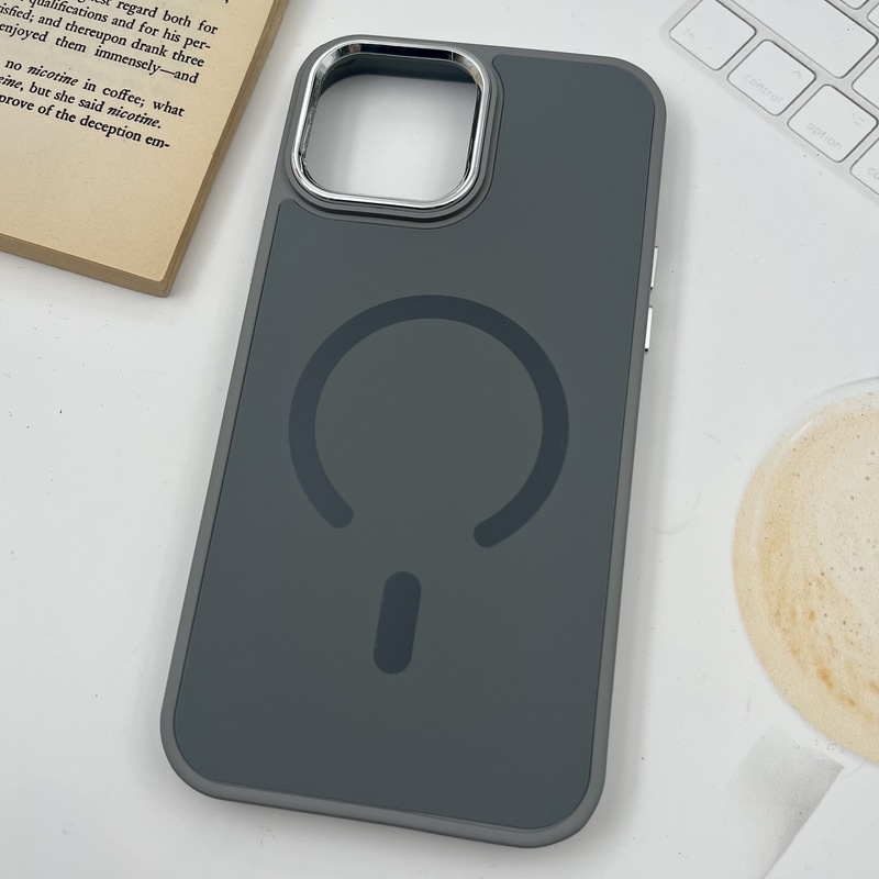 قاب گوشی iPhone 13 Pro Max آیفون Creative Case سیلیکونی پاک کنی مگ سیف اورجینال لنز متال تیتانیوم کد 44864 - Image 2
