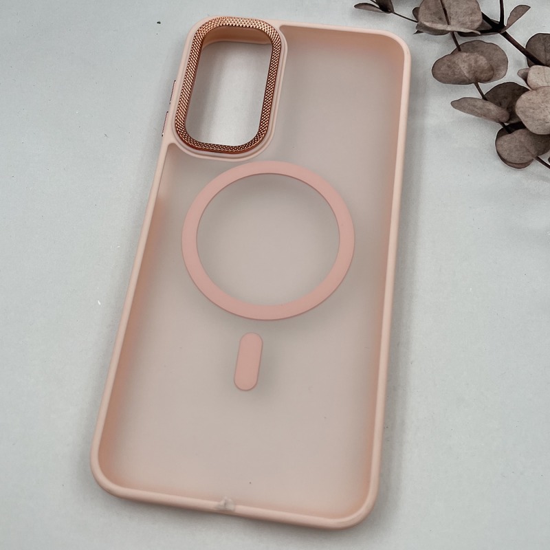 قاب گوشی Galaxy A16 سامسونگ Carbon Case مات مگ سیف Magsafe اورجینال لنز کربن برجسته اسپرت گلبهی کد 45495 - Image 2