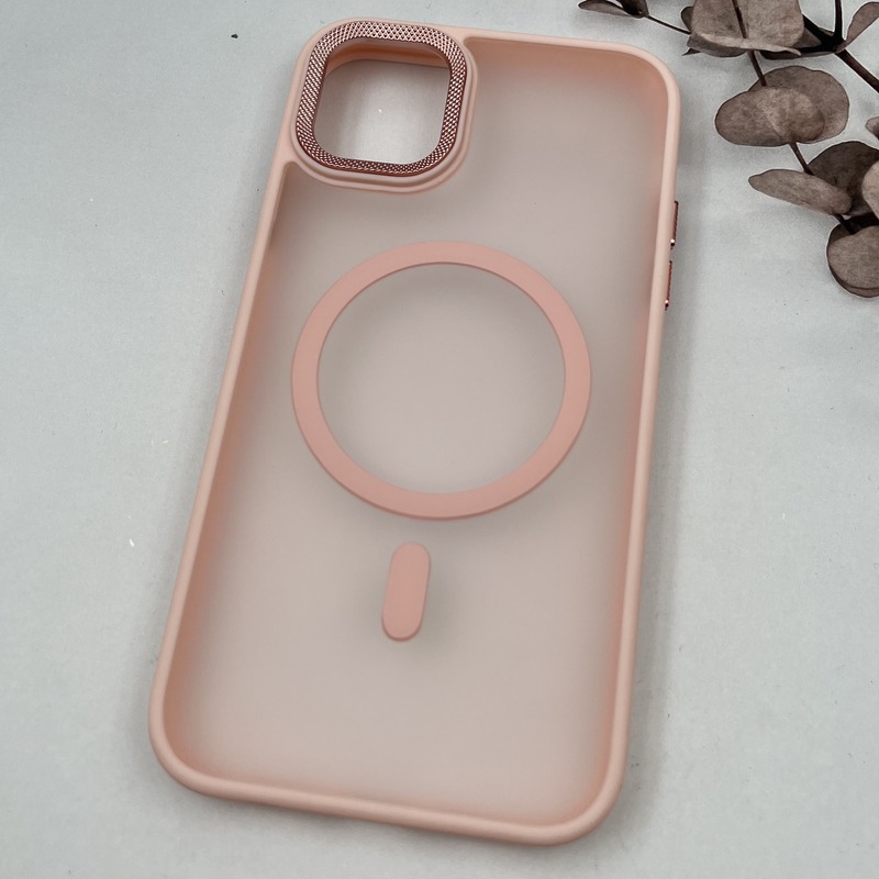قاب گوشی iPhone 11 آیفون Carbon Case مات مگ سیف Magsafe اورجینال لنز کربن برجسته اسپرت گلبهی کد 45762 - Image 2