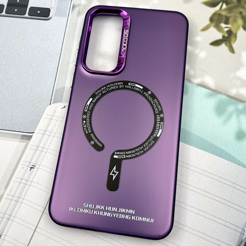 قاب گوشی Galaxy A55 سامسونگ So Cool اورجینال طرح مگ سیف New Magsafe لنز متال بنفش اسپرت کد 46167 - Image 2