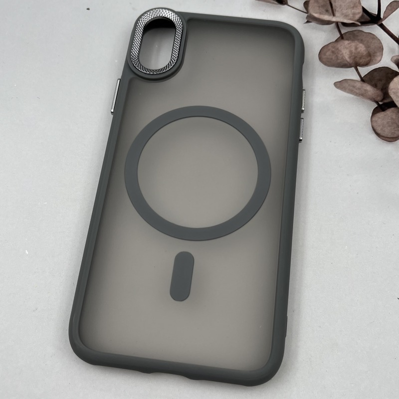 قاب گوشی iPhone X / iPhone XS آیفون Carbon Case مات مگ سیف Magsafe اورجینال لنز کربن برجسته اسپرت تیتانیوم کد 46675 - Image 2