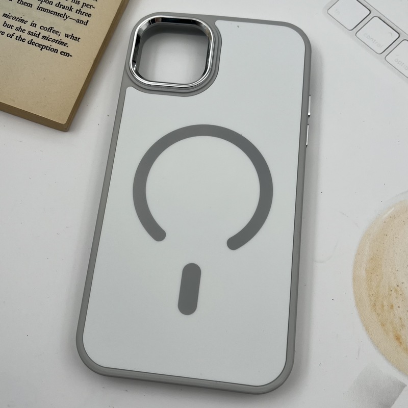 قاب گوشی iPhone 11 آیفون Creative Case سیلیکونی پاک کنی مگ سیف اورجینال لنز متال سفید کد 47063 - Image 2