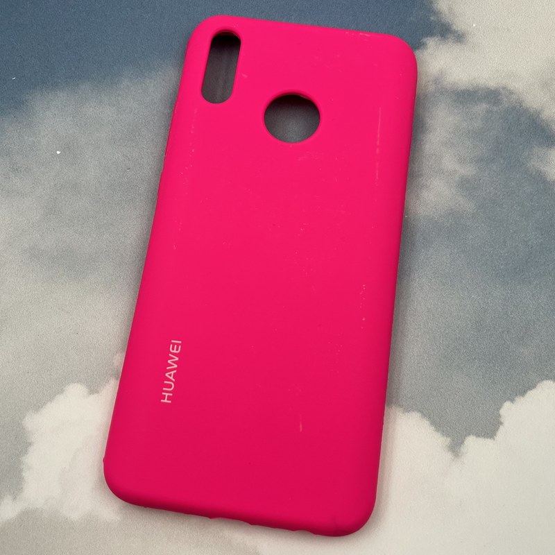 قاب گوشی Huawei Y9 2019 هوآوی سیلیکونی پاک کنی اورجینال داخل پارچه ای رنگ سرخابی کد 47493 - Image 2