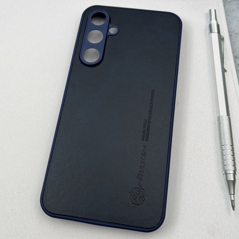 قاب گوشی Galaxy S23 FE سامسونگ Nillkin Case چرم نیلکین کلاسیک محافظ لنز دار برجسته سرمه ای کد 47890 - Image 2