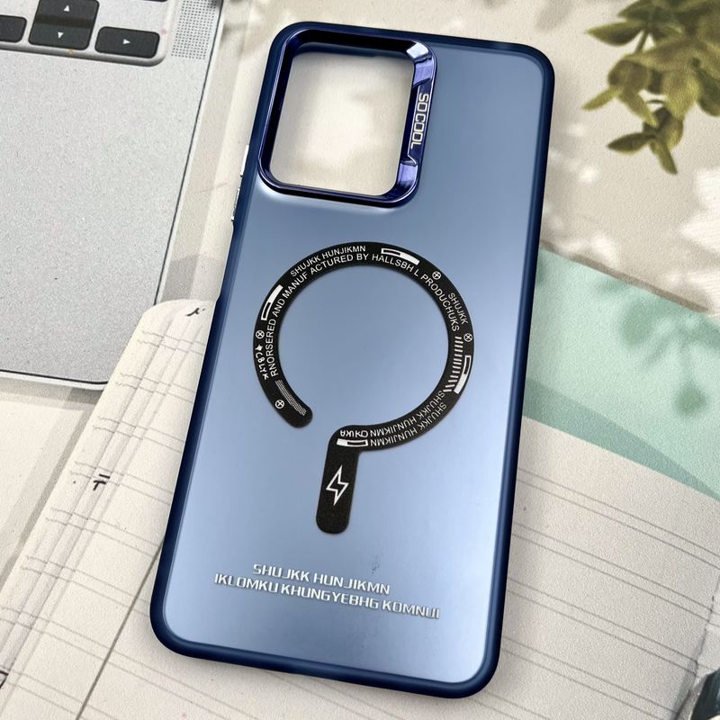 قاب گوشی Redmi Note 12 4G شیائومی So Cool اورجینال طرح مگ سیف New Magsafe لنز متال آبی اسپرت کد 50097 - Image 2