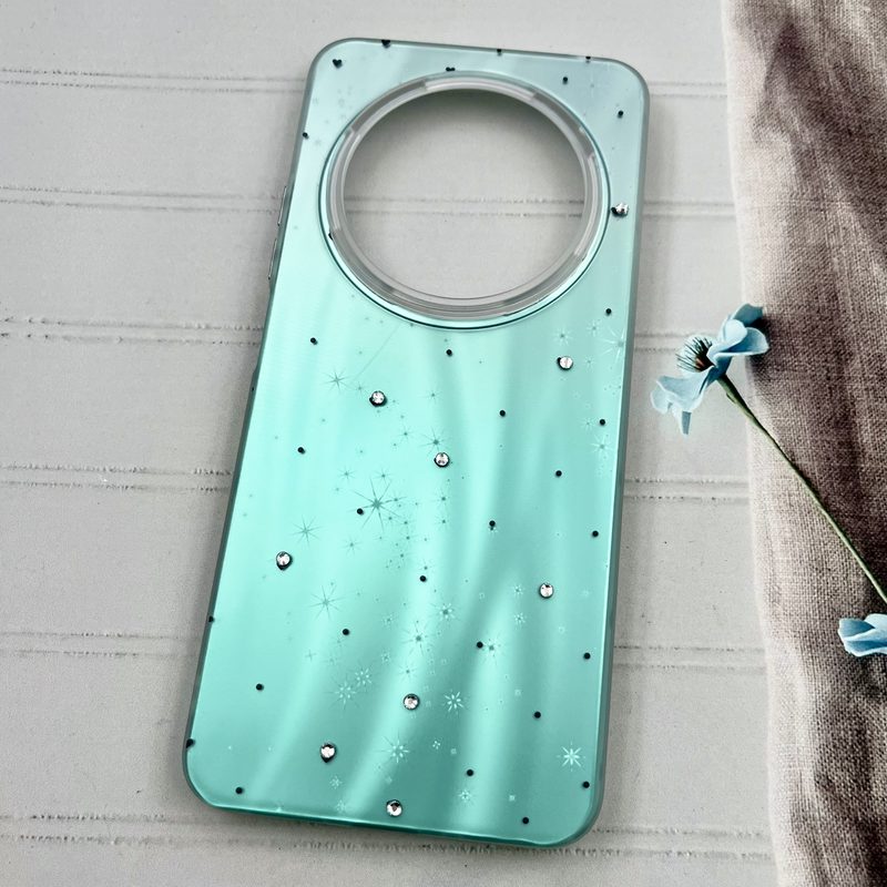 قاب گوشی Redmi 14C / Redmi A4 / Poco C75 شیائومی Star Case کهکشانی نگین برجسته لوکس طرح موج کد 50275 - Image 2
