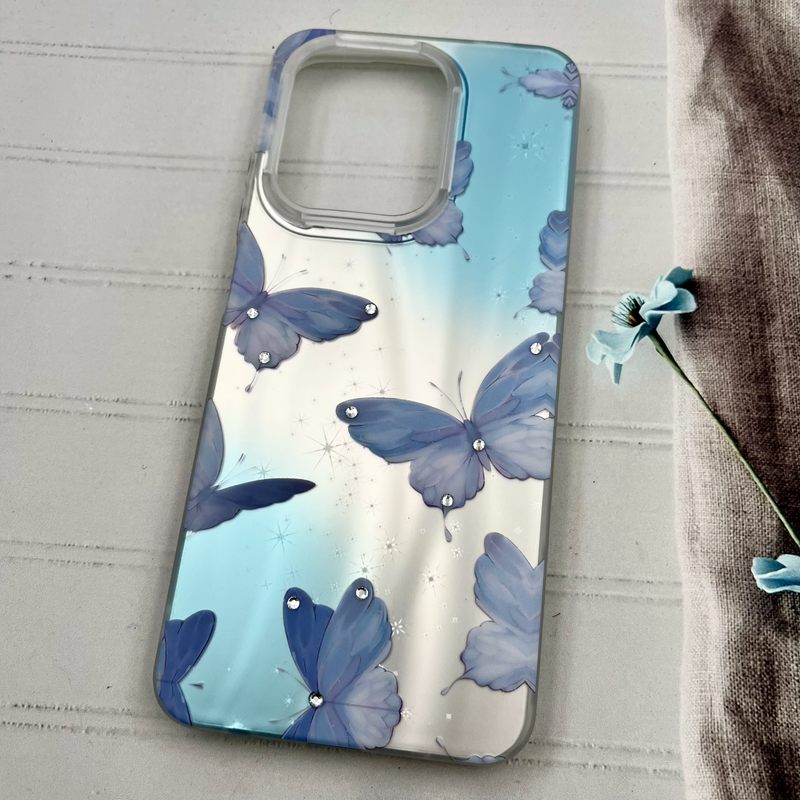 قاب گوشی Redmi A5 / Poco C71 شیائومی Star Case کهکشانی نگین برجسته لوکس طرح پروانه کد 51656 - Image 2