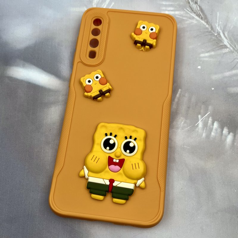 قاب گوشی Galaxy A30S / Galaxy A50S / Galaxy A50 سامسونگ Pinhole Case عروسکی لنز برجسته سیلیکونی طرح باب اسفنجی محافظ لنز دار کد 52377 - Image 2