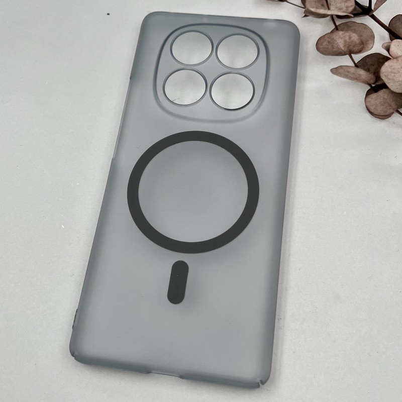 قاب گوشی Redmi Note 14 Pro 4G شیائومی Premium Case مات Slim مگ سیف Magsafe اورجینال تیتانیوم محافظ لنز دار کد 52602 - Image 2