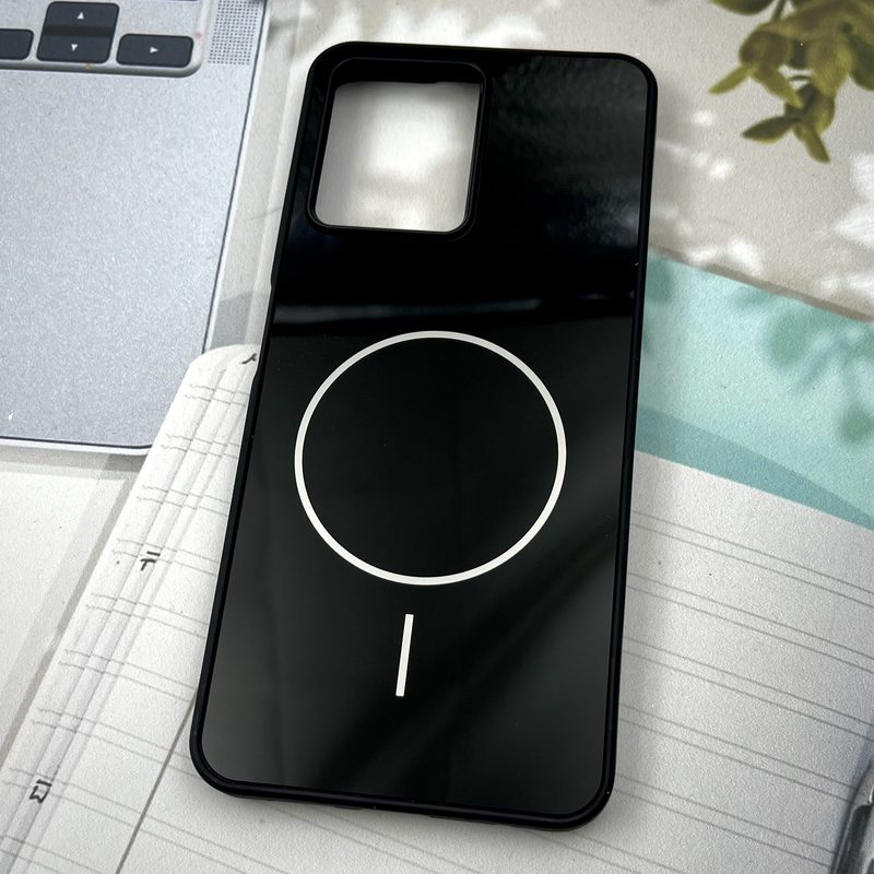 قاب گوشی Redmi Note 12 4G شیائومی PVD CASE طرح مگ سیف Magsafe اسپرت لنز برجسته مشکی کد 53399 - Image 2