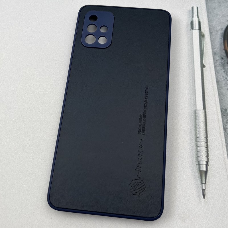 قاب گوشی Galaxy A51 سامسونگ Nillkin Case چرم نیلکین کلاسیک محافظ لنز دار برجسته سرمه ای کد 53759 - Image 2