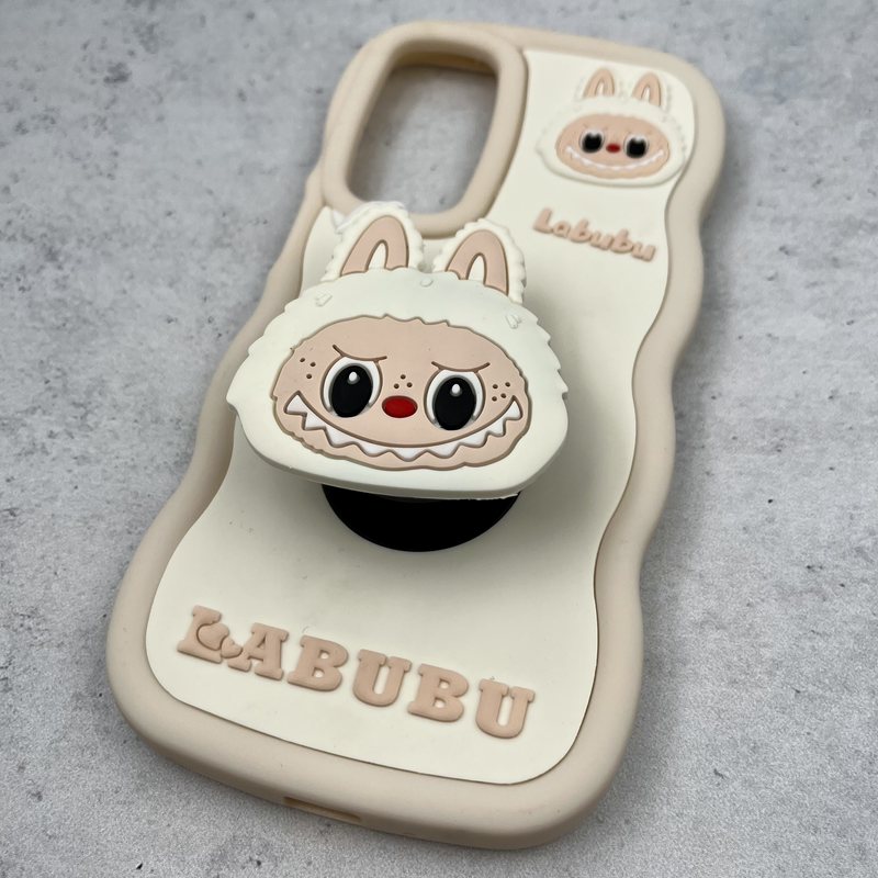 قاب گوشی Galaxy A16 سامسونگ Toy Case عروسکی سیلیکونی پاپ سوکتی ضد ضربه طرح لبوبو کرمی کد 54178 - Image 2