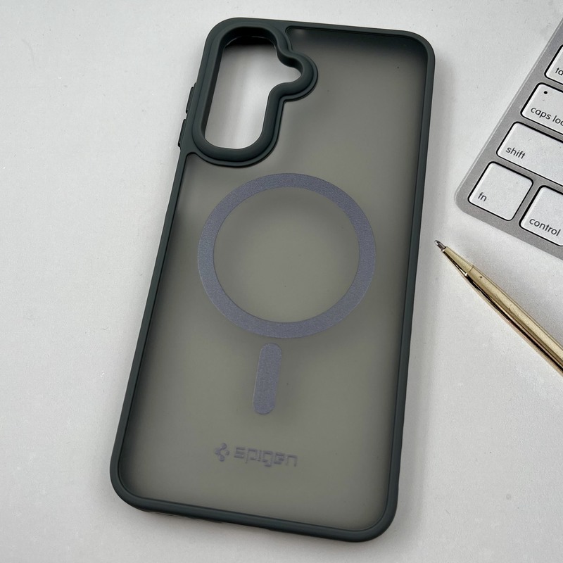 قاب گوشی Galaxy A16 سامسونگ مات Spigen Case طرح مگ سیف ضد ضربه لنز برجسته تیتانیوم کد 54542 - Image 2