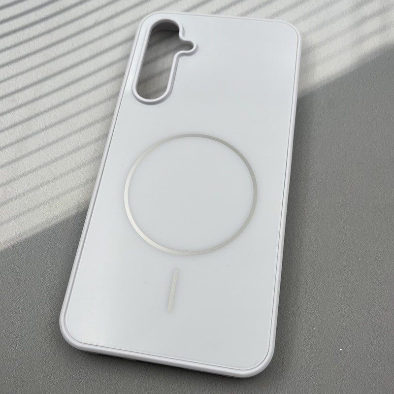 قاب گوشی Galaxy S23 FE سامسونگ PVD CASE طرح مگ سیف Magsafe اسپرت لنز برجسته سفید کد 59868 - Image 2