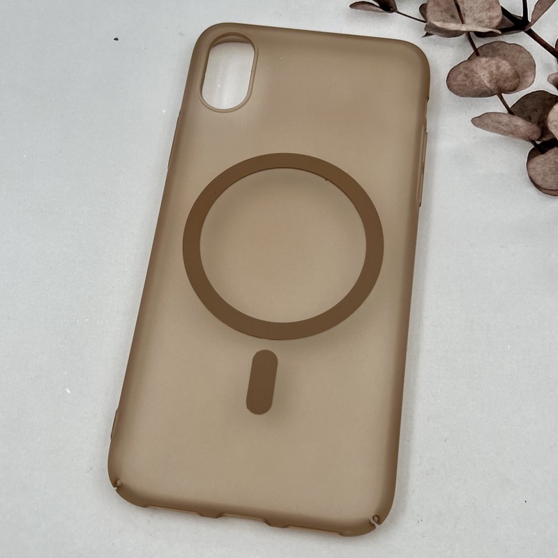 قاب گوشی iPhone X / iPhone XS آیفون Premium Case مات Slim مگ سیف Magsafe اورجینال صحرایی کد 59915 - Image 2