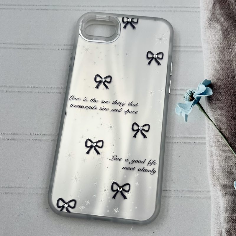 قاب گوشی iPhone 7 / iPhone 8 / iPhone SE 2020 / iPhone SE 2022 آیفون Star Case کهکشانی نگین برجسته لوکس طرح پاپیون کد 60036 - Image 2