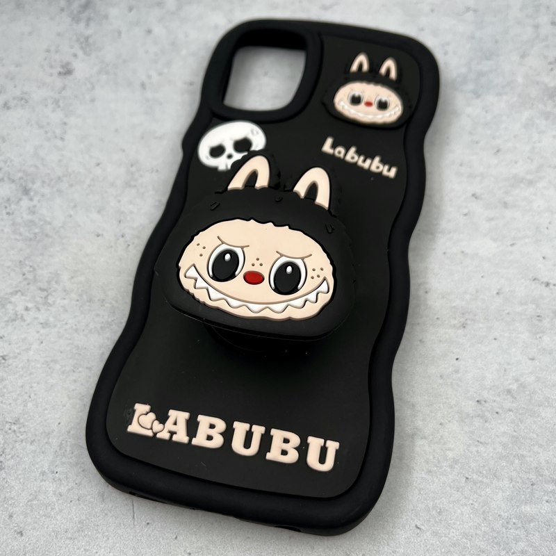 قاب گوشی Galaxy A06 سامسونگ Toy Case عروسکی سیلیکونی پاپ سوکتی ضد ضربه طرح لبوبو مشکی کد 60464 - Image 2
