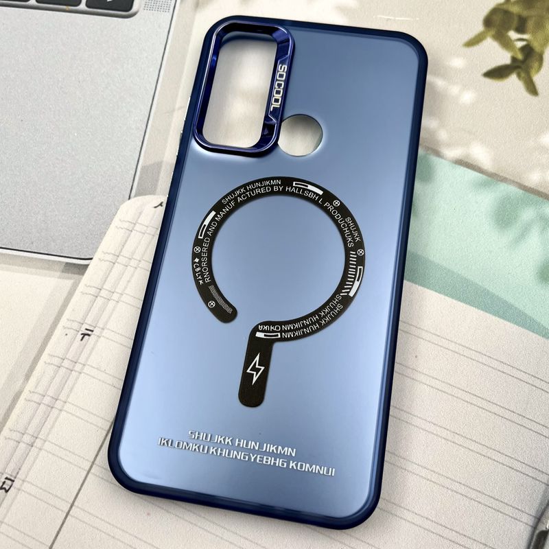 قاب گوشی Redmi Note 8 / Redmi Note 8 2021 شیائومی So Cool اورجینال طرح مگ سیف New Magsafe لنز متال آبی اسپرت کد 61880 - Image 2
