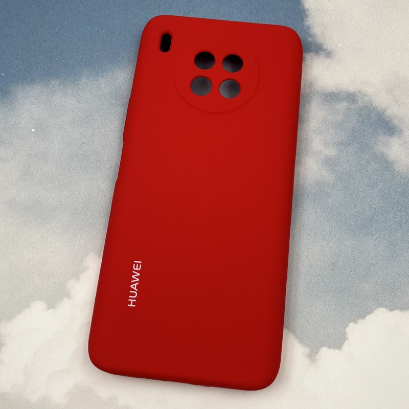 قاب گوشی Honor 50 Lite / Huawei Nova 8i هوآوی سیلیکونی پاک کنی اورجینال داخل پارچه ای محافظ لنز دار رنگ قرمز کد 65598 - Image 2