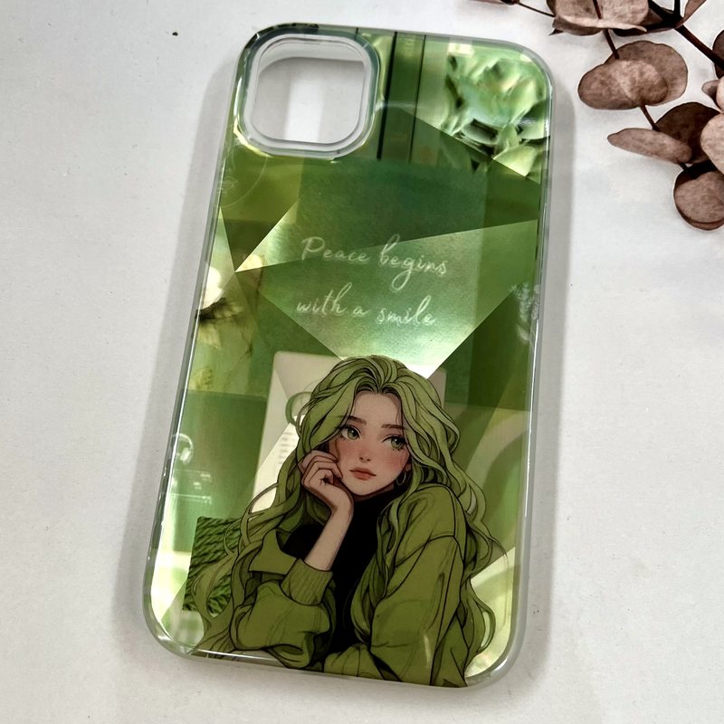 قاب گوشی iPhone 11 آیفون 3D Lux Case سه بعدی اسپرت ضد ضربه طرح Green Girl کد 66179 - Image 2