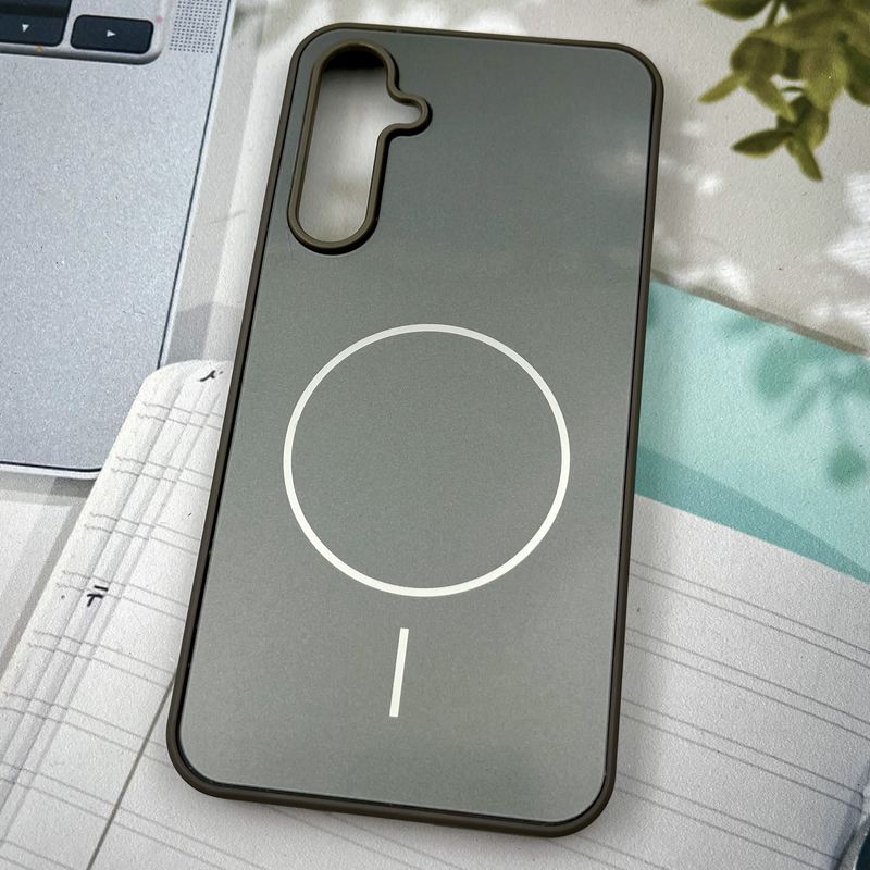 قاب گوشی Galaxy S23 FE سامسونگ PVD CASE طرح مگ سیف Magsafe اسپرت لنز برجسته تیتانیوم کد 67401 - Image 2