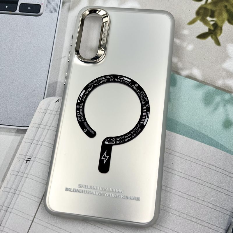 قاب گوشی Galaxy A30S / Galaxy A50S / Galaxy A50 سامسونگ So Cool اورجینال طرح مگ سیف New Magsafe لنز متال نقره ای اسپرت کد 67532 - Image 2