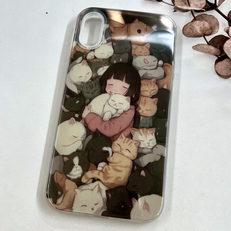 قاب گوشی iPhone X / iPhone XS آیفون 3D Lux Case سه بعدی اسپرت ضد ضربه طرح Cat Girl کد 67782 - Image 2