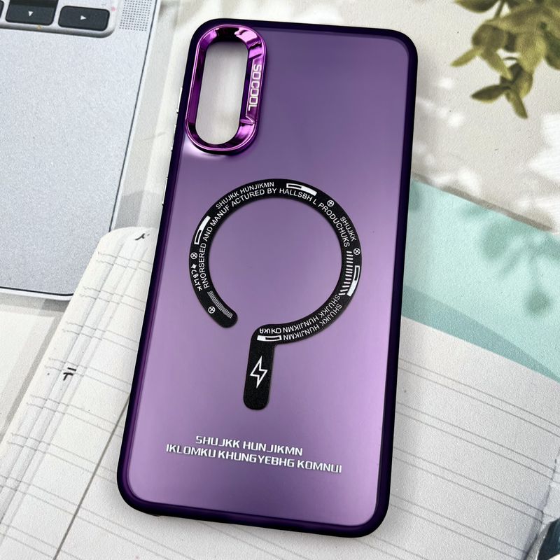 قاب گوشی Galaxy A30S / Galaxy A50S / Galaxy A50 سامسونگ So Cool اورجینال طرح مگ سیف New Magsafe لنز متال بنفش اسپرت کد 67833 - Image 2