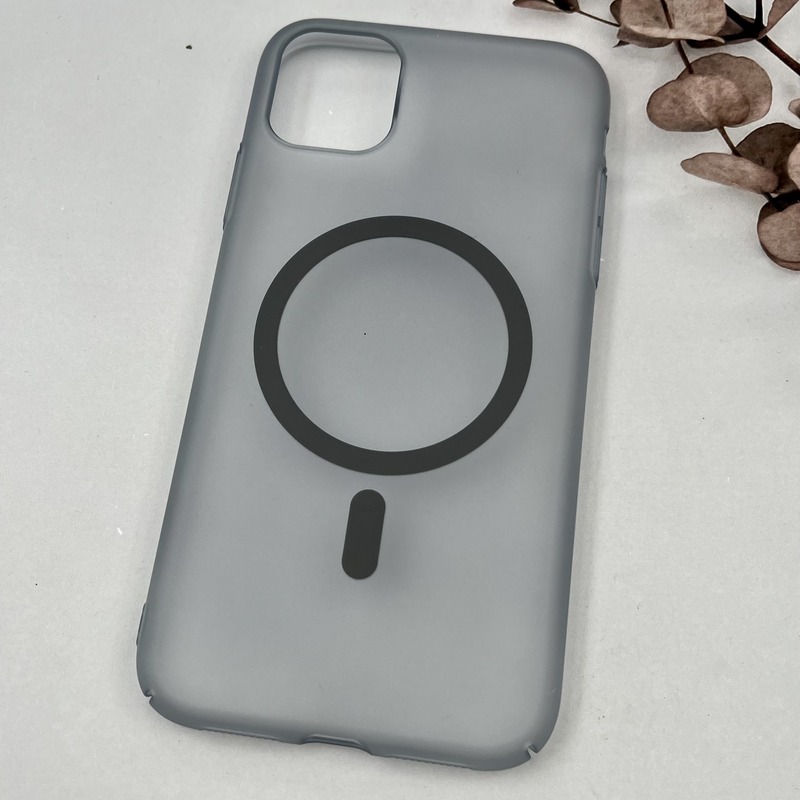 قاب گوشی iPhone 11 آیفون Premium Case مات Slim مگ سیف Magsafe اورجینال تیتانیوم کد 67908 - Image 2