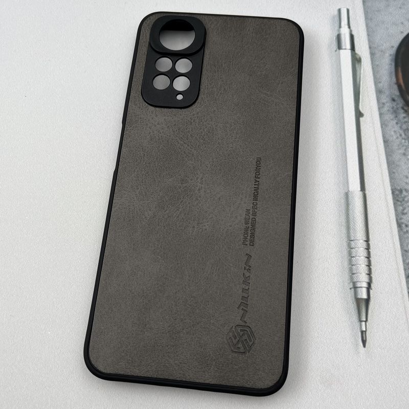 قاب گوشی Redmi Note 11 4G / Redmi Note 11S شیائومی Nillkin Case چرم نیلکین کلاسیک محافظ لنز دار برجسته تیتانیوم کد 69022 - Image 2