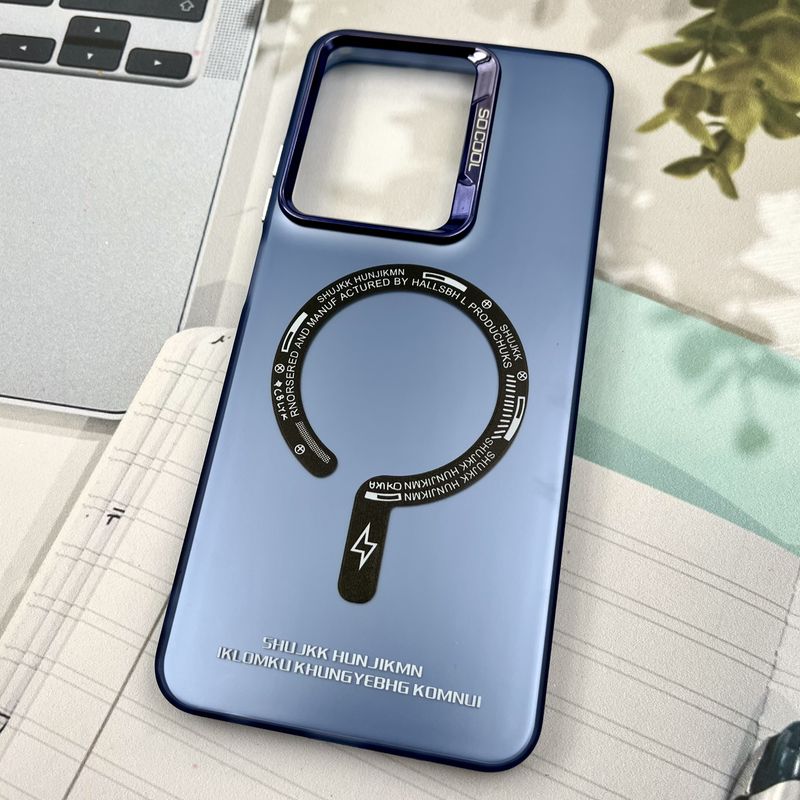 قاب گوشی Redmi A5 / Poco C71 شیائومی So Cool اورجینال طرح مگ سیف New Magsafe لنز متال آبی اسپرت کد 70186 - Image 2