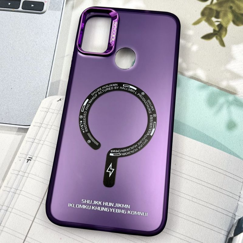 قاب گوشی Galaxy A11 / Galaxy M11 سامسونگ So Cool اورجینال طرح مگ سیف New Magsafe لنز متال بنفش اسپرت کد 71371 - Image 2