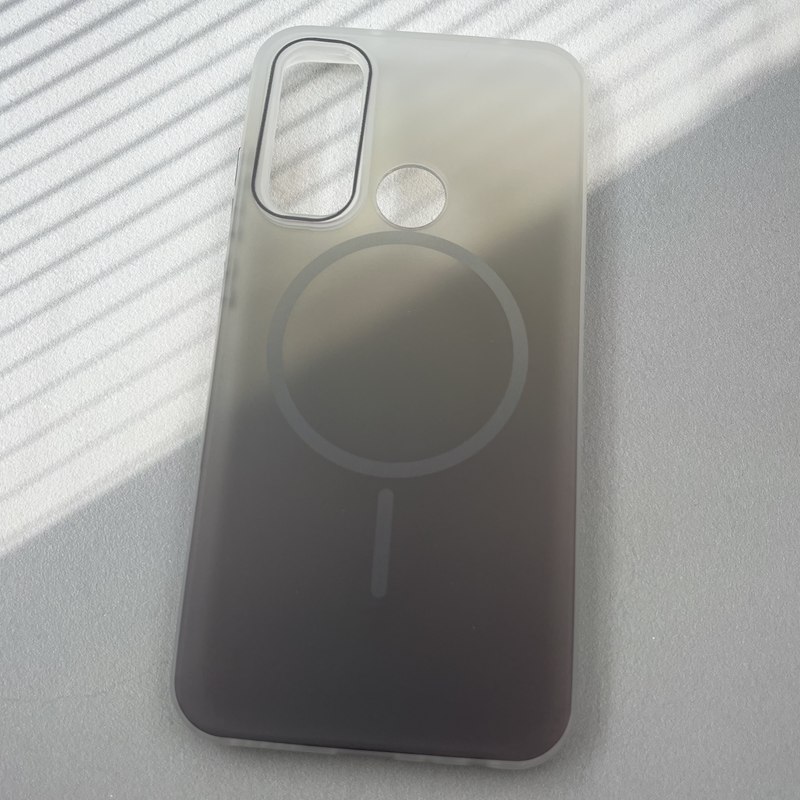 قاب گوشی Redmi Note 8 / Redmi Note 8 2021 شیائومی مات PC CASE طرح مگ سیف Magsafe طیفی خاکستری کد 72014 - Image 2