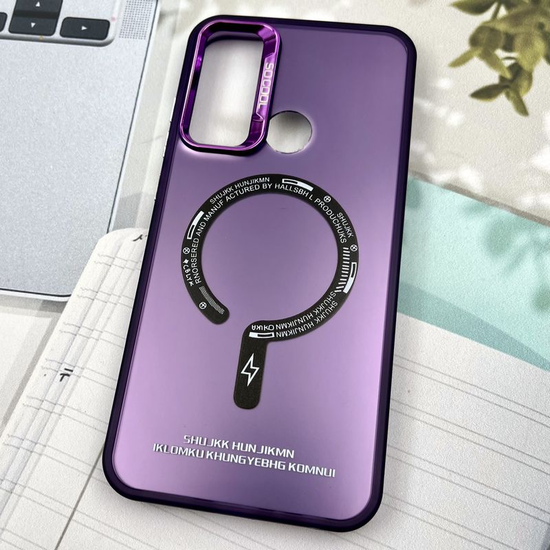قاب گوشی Redmi Note 8 / Redmi Note 8 2021 شیائومی So Cool اورجینال طرح مگ سیف New Magsafe لنز متال بنفش اسپرت کد 72294 - Image 2