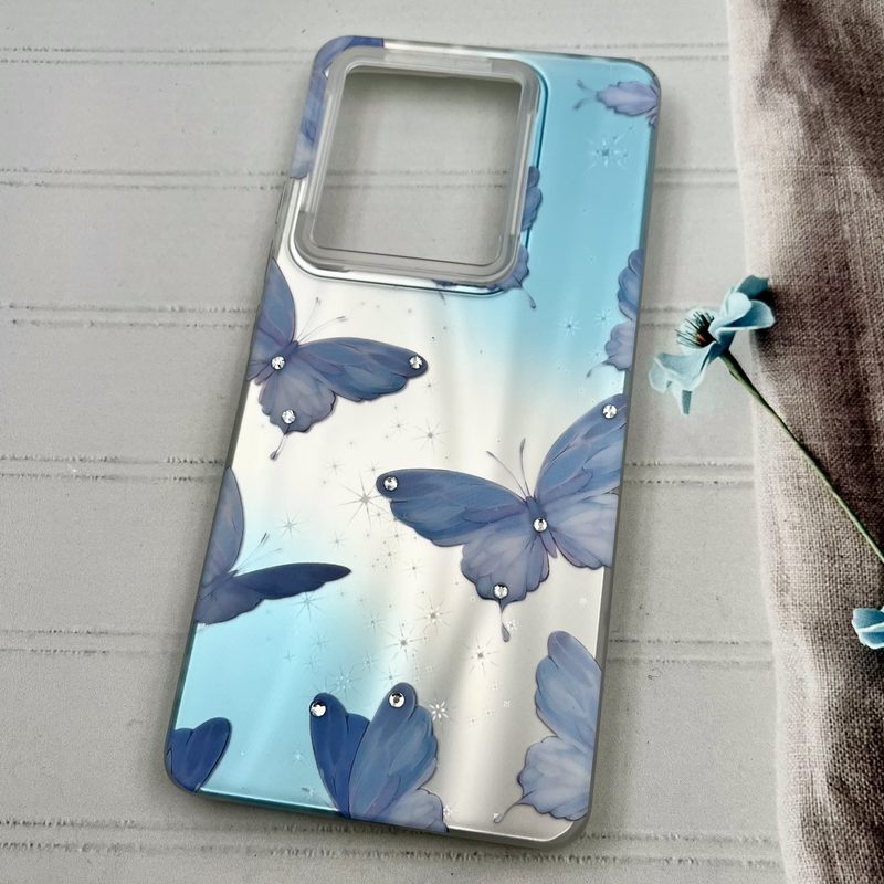 قاب گوشی Redmi Note 14S شیائومی Star Case کهکشانی نگین برجسته لوکس طرح پروانه کد 74881 - Image 2