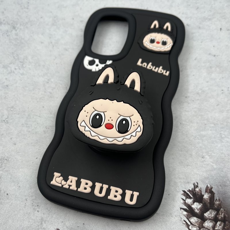 قاب گوشی Galaxy A52 / Galaxy A52S سامسونگ Toy Case عروسکی سیلیکونی پاپ سوکتی ضد ضربه طرح لبوبو مشکی کد 76945 - Image 2