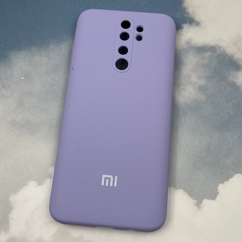 قاب گوشی Redmi Note 8 Pro شیائومی سیلیکونی پاک کنی اورجینال داخل پارچه ای محافظ لنز دار رنگ یاسی کد 81281 - Image 2