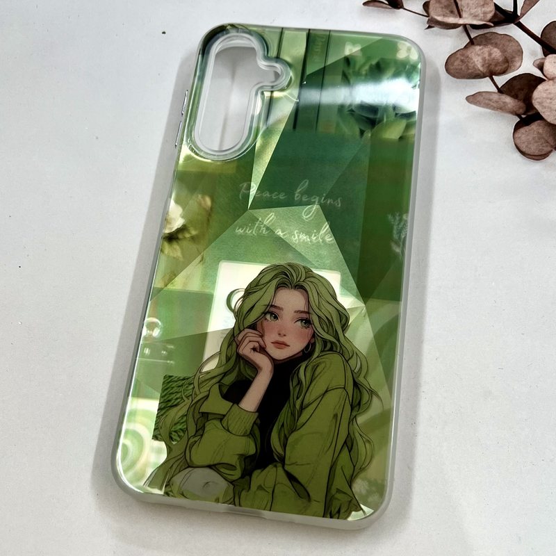 قاب گوشی Galaxy A16 سامسونگ 3D Lux Case سه بعدی اسپرت ضد ضربه طرح Green Girl کد 82199 - Image 2