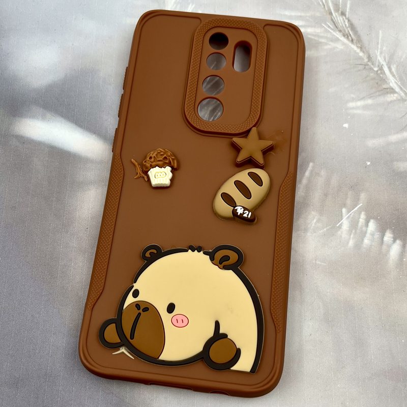 قاب گوشی Redmi Note 8 Pro شیائومی Pinhole Case عروسکی لنز برجسته سیلیکونی طرح تدی محافظ لنز دار کد 85882 - Image 2