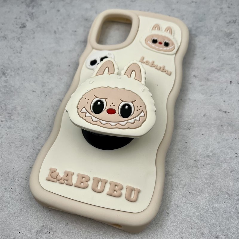 قاب گوشی Galaxy A06 سامسونگ Toy Case عروسکی سیلیکونی پاپ سوکتی ضد ضربه طرح لبوبو کرمی کد 86190 - Image 2