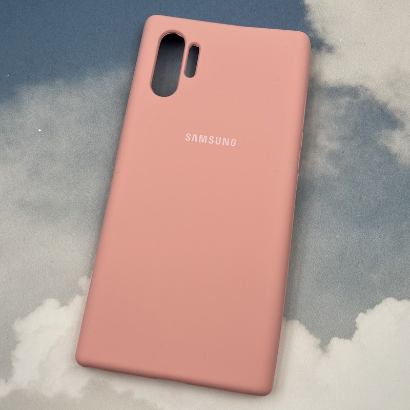 قاب گوشی Galaxy Note 10 Plus سامسونگ سیلیکونی پاک کنی اورجینال داخل پارچه ای رنگ گلبهی کد 86661 - Image 2