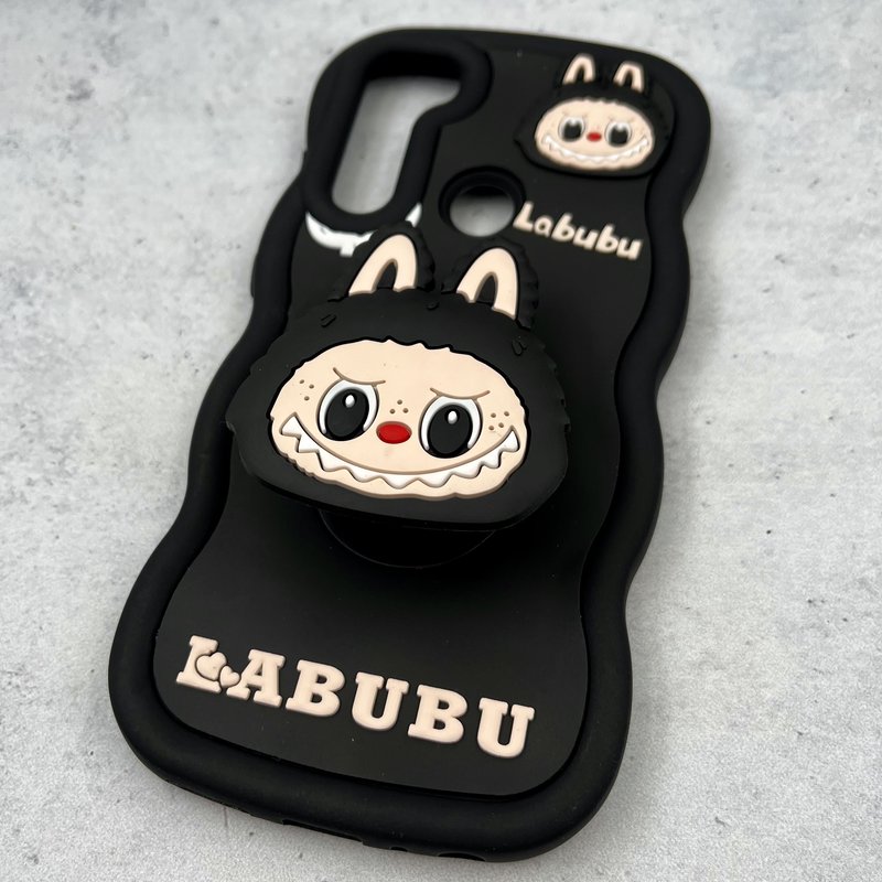 قاب گوشی Redmi Note 8 / Redmi Note 8 2021 شیائومی Toy Case عروسکی سیلیکونی پاپ سوکتی ضد ضربه طرح لبوبو مشکی کد 87062 - Image 2