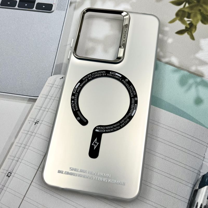 قاب گوشی Redmi A5 / Poco C71 شیائومی So Cool اورجینال طرح مگ سیف New Magsafe لنز متال نقره ای اسپرت کد 88227 - Image 2