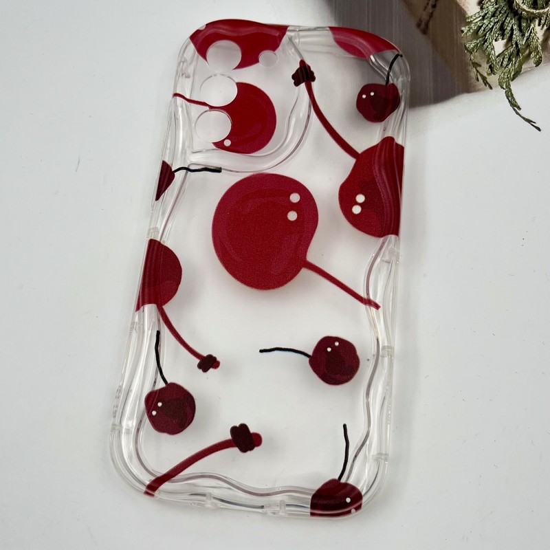 قاب گوشی Galaxy S21 FE سامسونگ Fantasy Case شفاف ضد ضربه طرح گیلاس محافظ لنز دار کد 88431 - Image 2