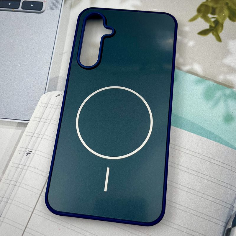 قاب گوشی Galaxy S23 FE سامسونگ PVD CASE طرح مگ سیف Magsafe اسپرت لنز برجسته سرمه ای کد 89397 - Image 2