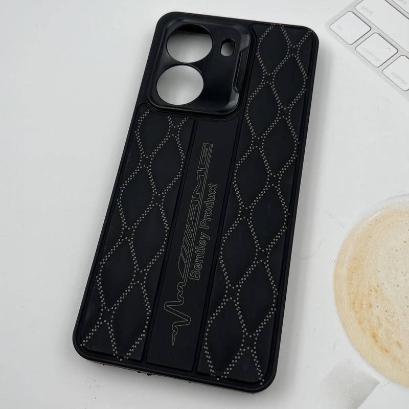 قاب گوشی Poco X7 Pro شیائومی سیلیکونی پافری لوزی AMG لنز برجسته محافظ لنز دار مشکی کد 89944 - Image 2