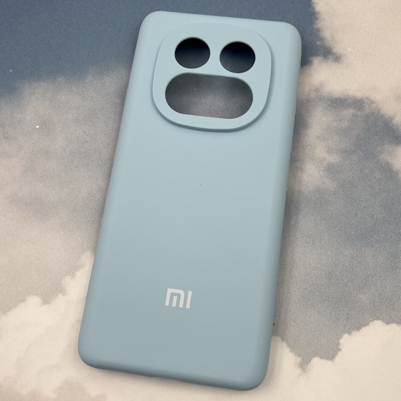 قاب گوشی Redmi Note 14 Pro 4G شیائومی سیلیکونی پاک کنی اورجینال داخل پارچه ای رنگ آبی آسمانی محافظ لنز دار کد 90270 - Image 2