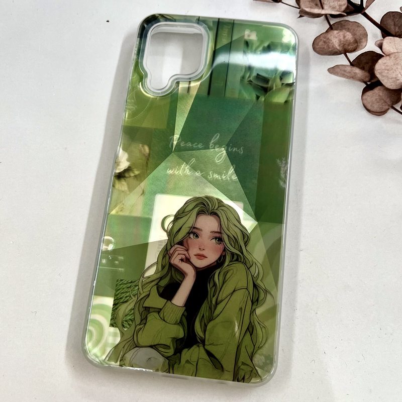 قاب گوشی Galaxy A12 / Galaxy M12 سامسونگ 3D Lux Case سه بعدی اسپرت ضد ضربه طرح Green Girl کد 90887 - Image 2